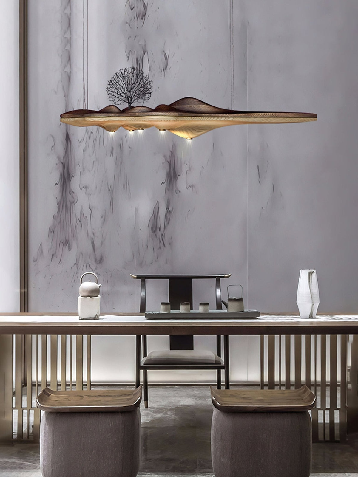 Tolven Premium elegantie Houten hanglamp