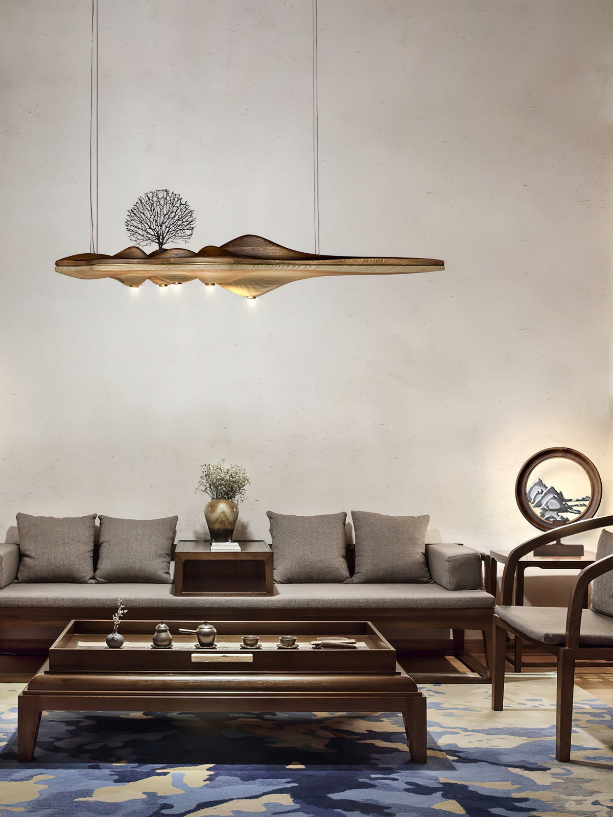 Tolven Premium elegantie Houten hanglamp