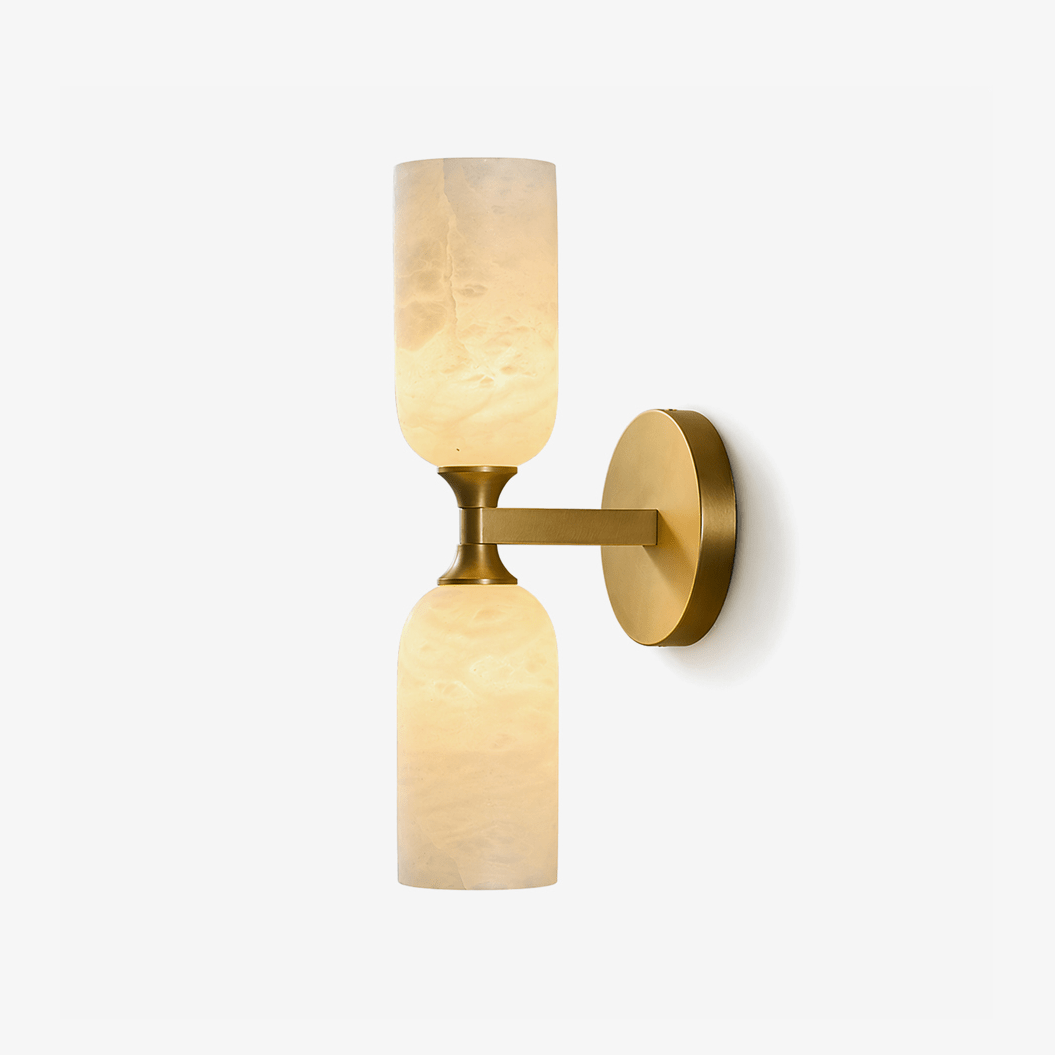 Sabriel Solmira Twin albasten wandlamp