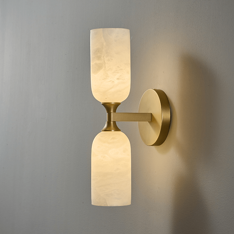 Sabriel Solmira Twin albasten wandlamp