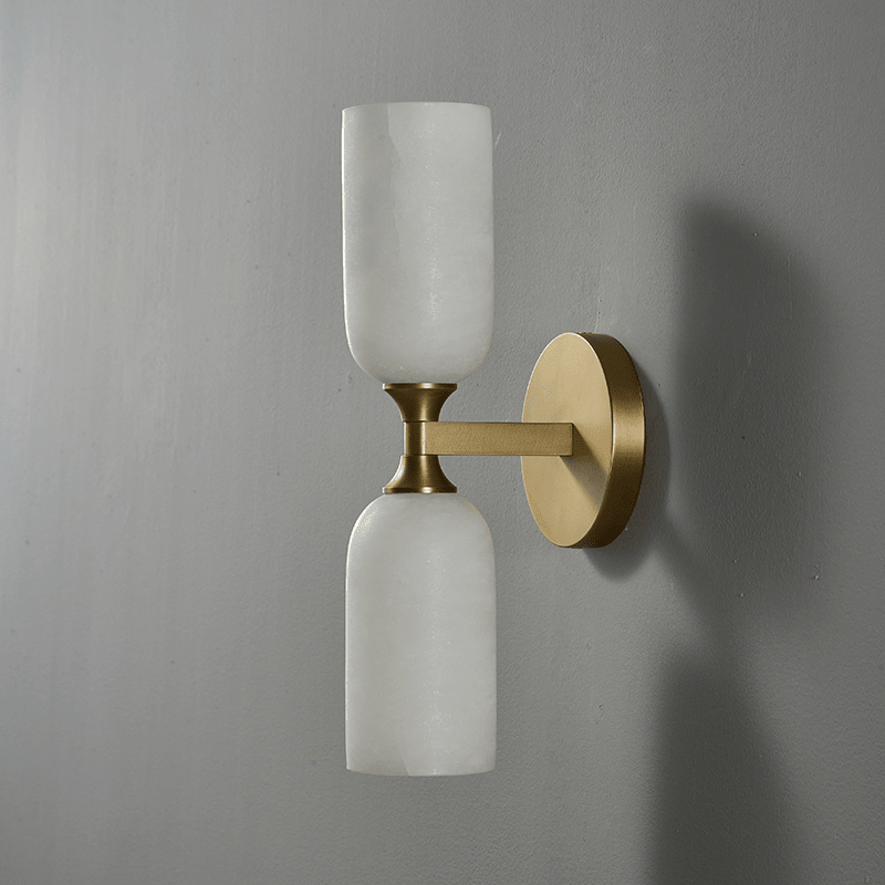 Sabriel Solmira Twin albasten wandlamp