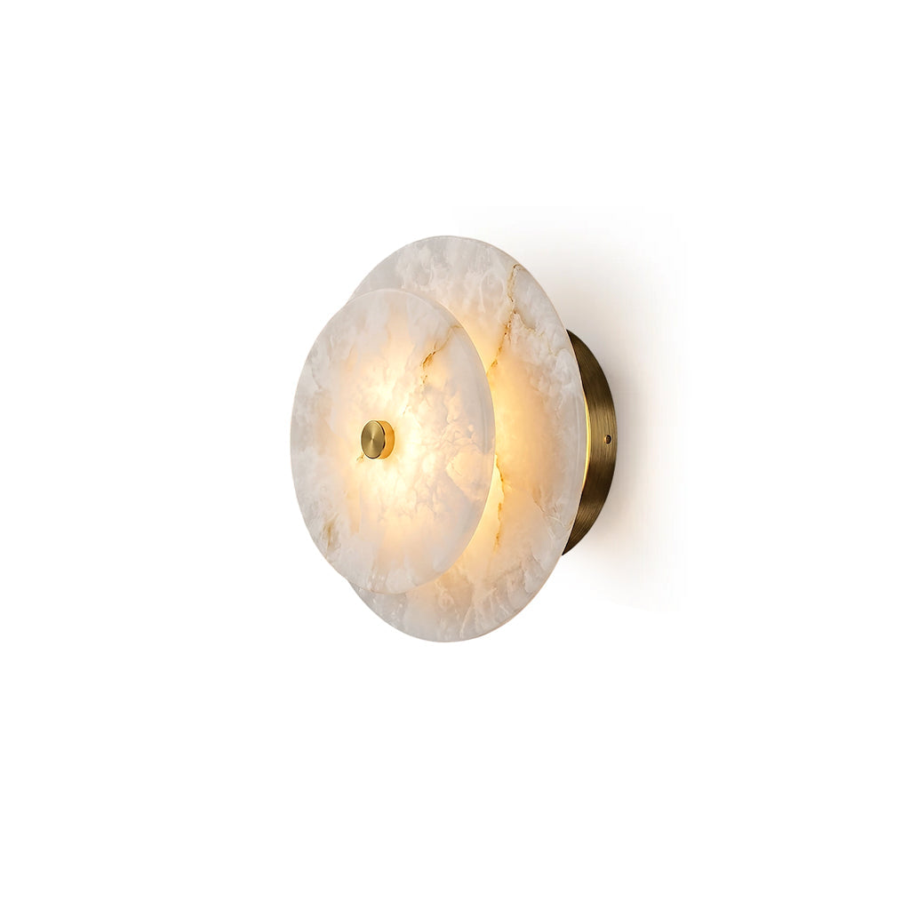 Ravelford disc albast wandlamp