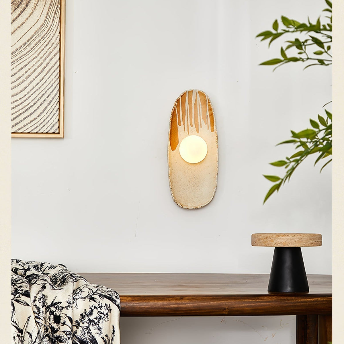 Marisella Rustic Marmeren wandlamp Beige