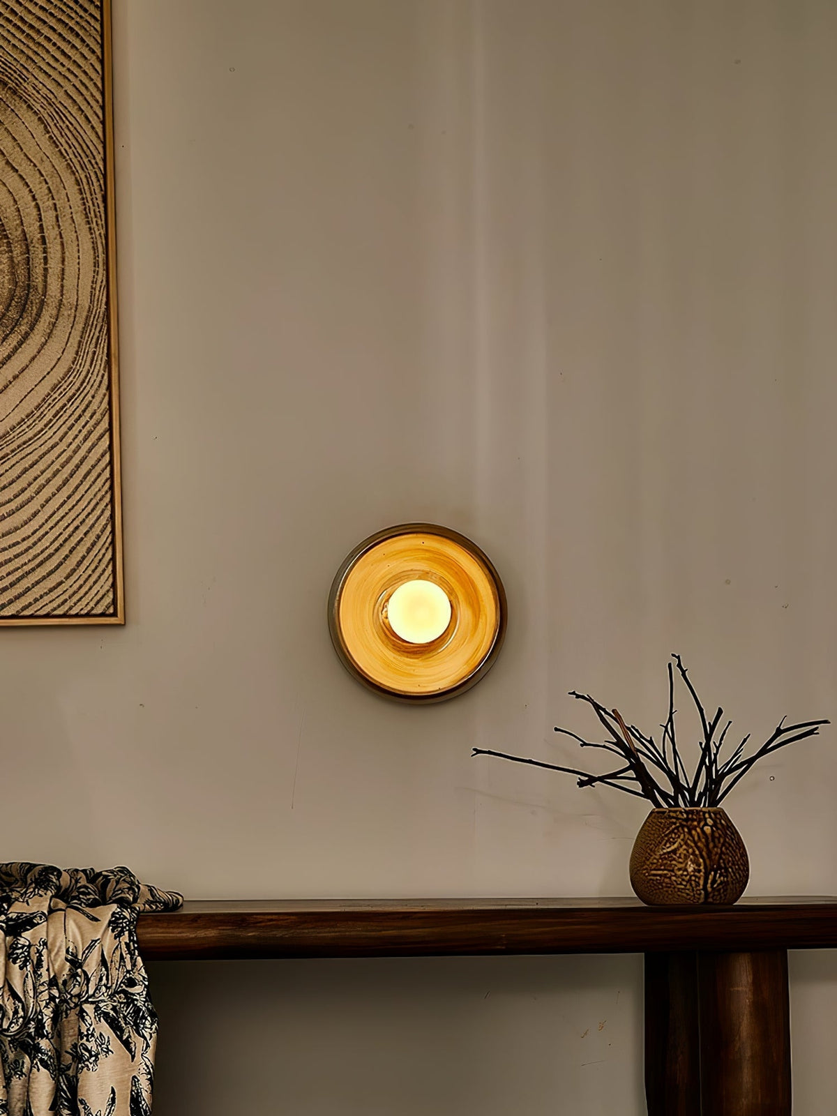 Marisella Rustic Marmeren wandlamp Beige