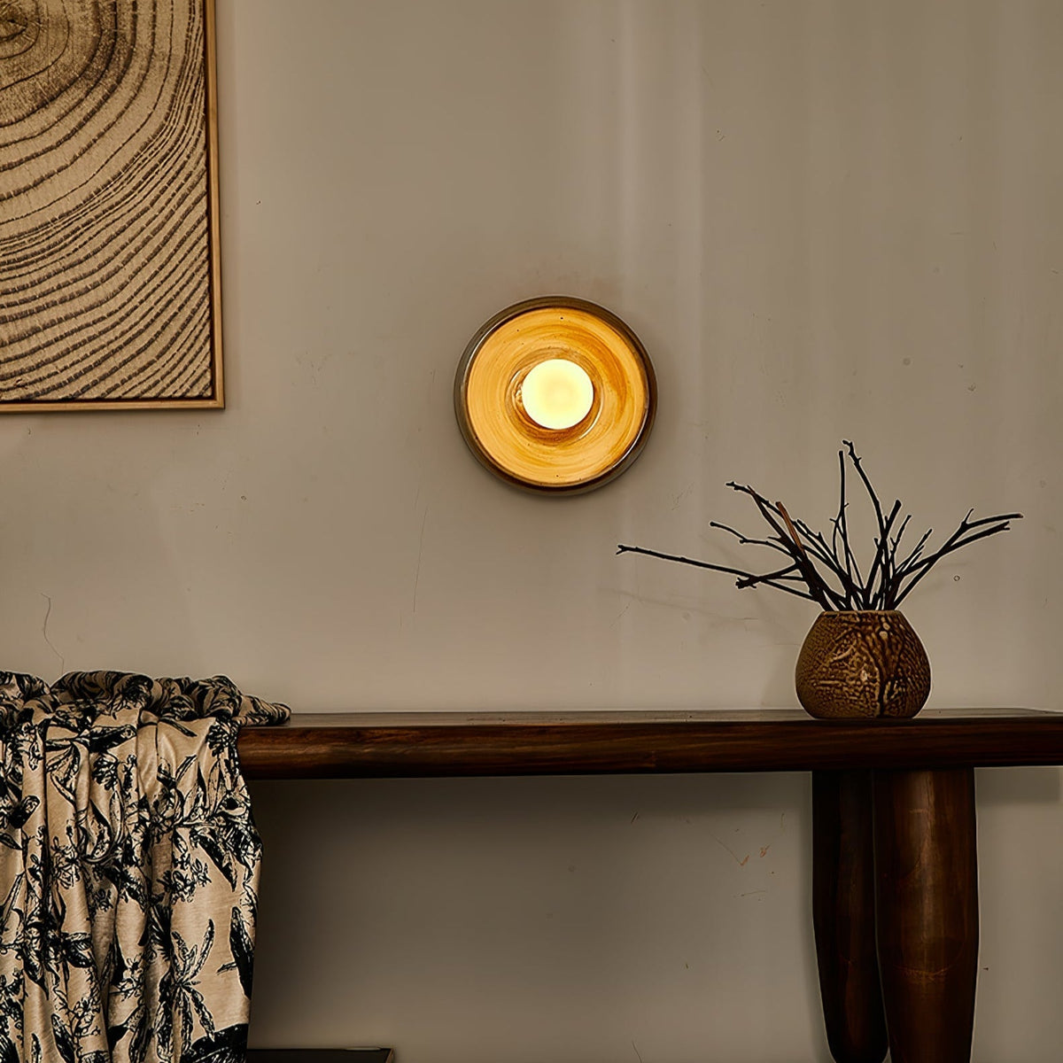 Marisella Rustic Marmeren wandlamp Beige