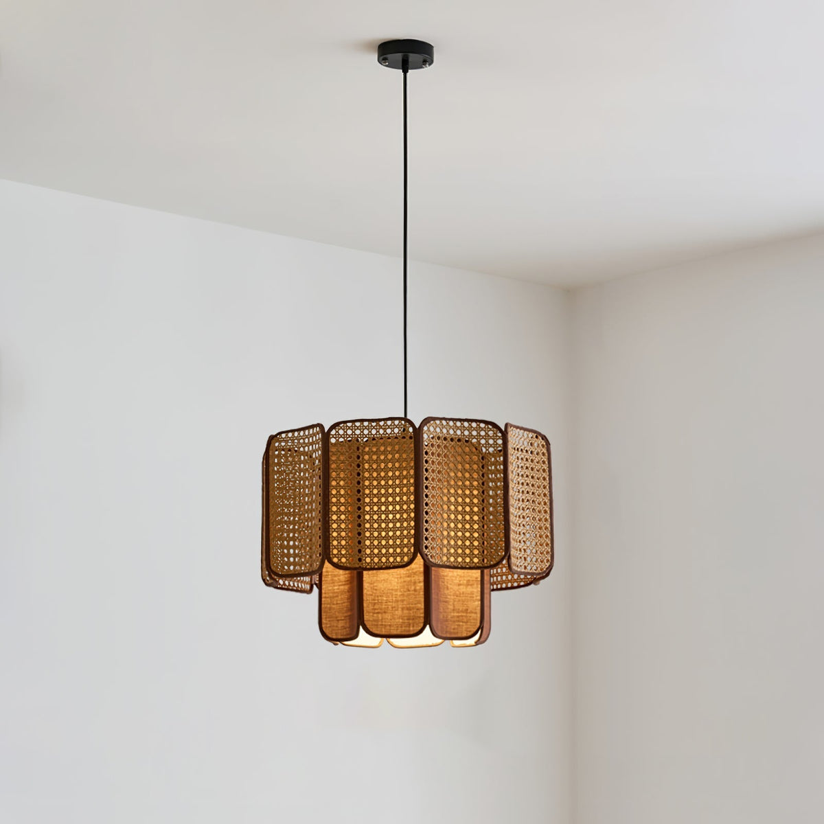 Cane Vintage Stof Hanglamp