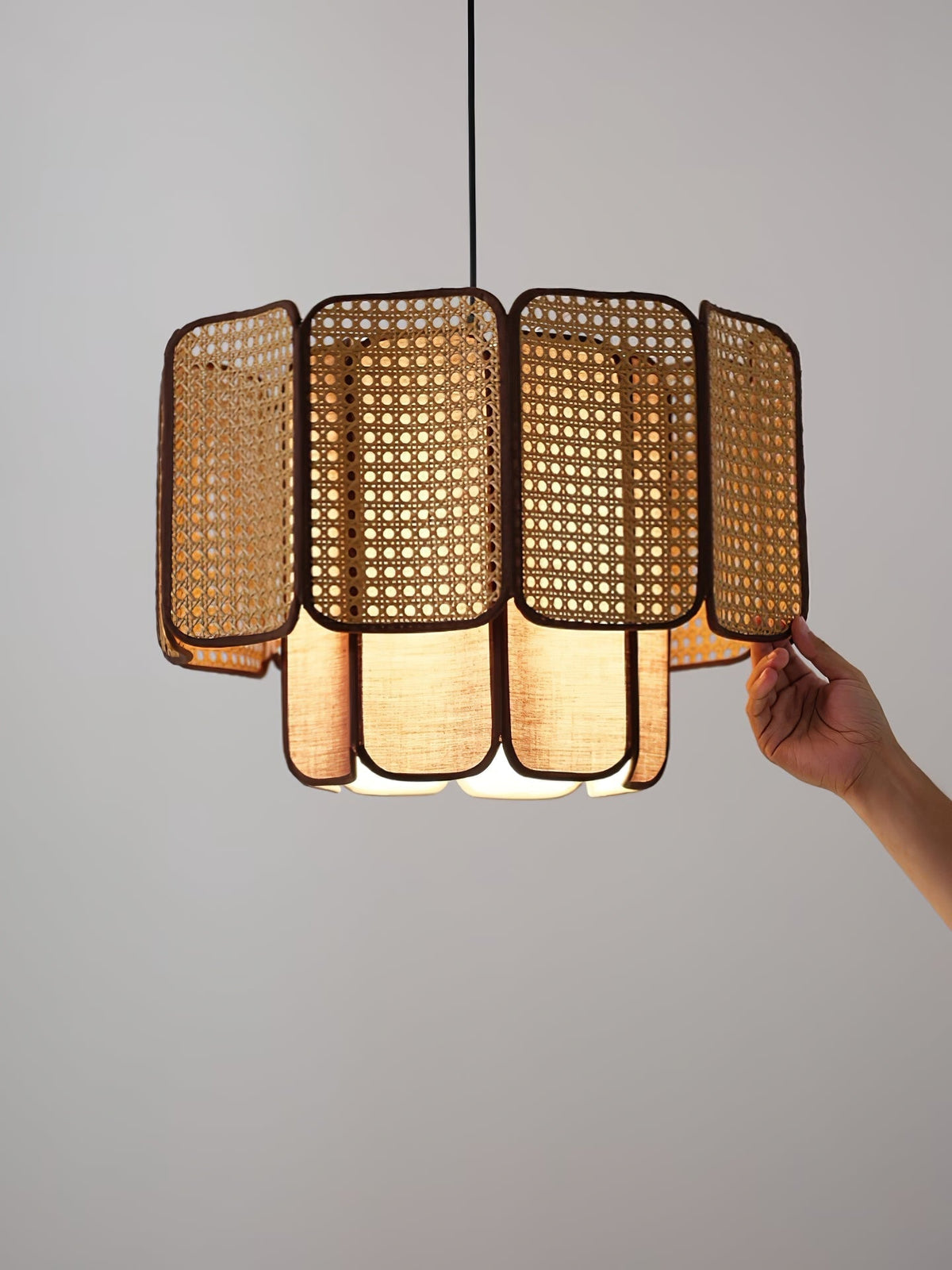 Cane Vintage Stof Hanglamp