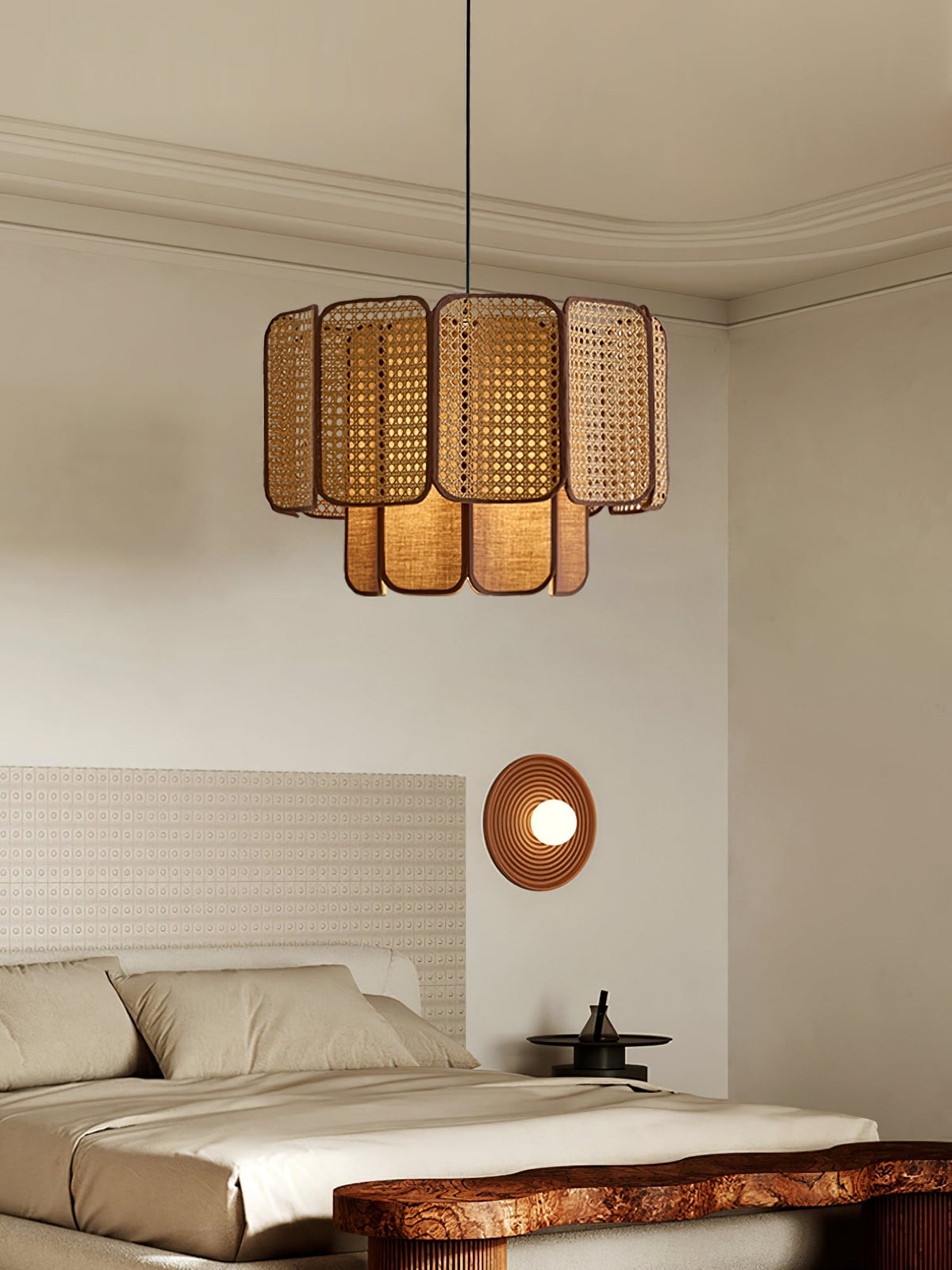 Cane Vintage Stof Hanglamp