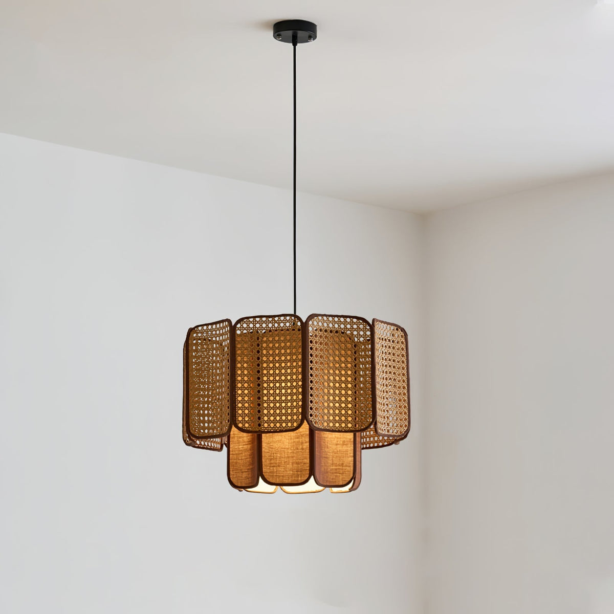 Cane Vintage Stof Hanglamp