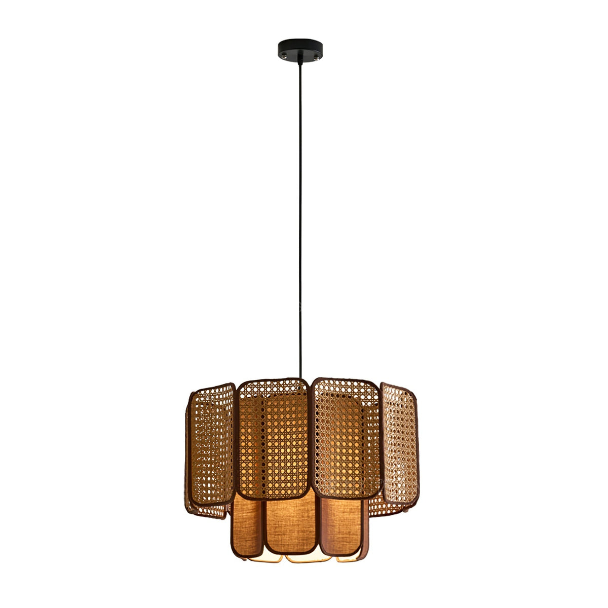 Cane Vintage Stof Hanglamp