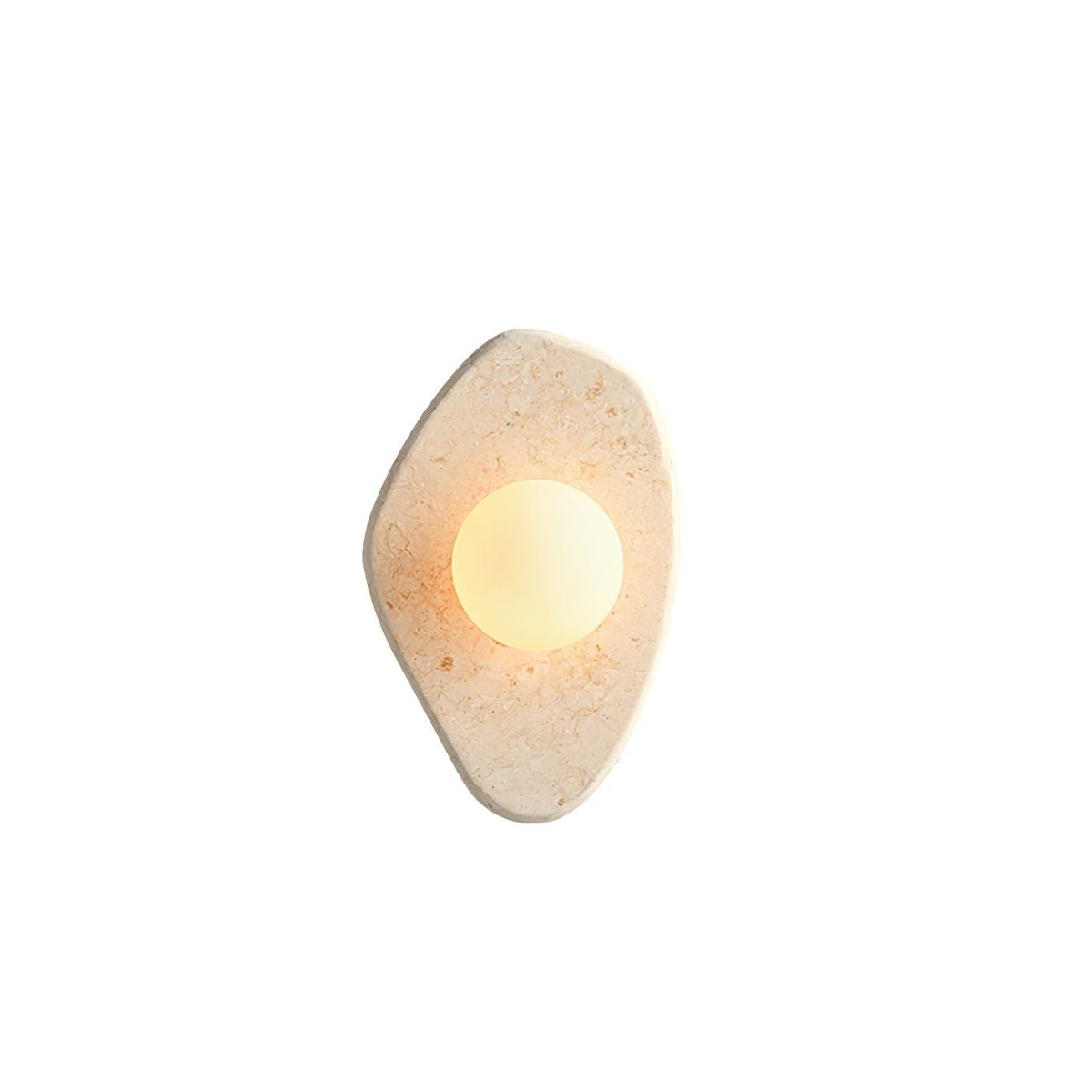 Kiezelvorm Rustiek Marmer Wandlamp