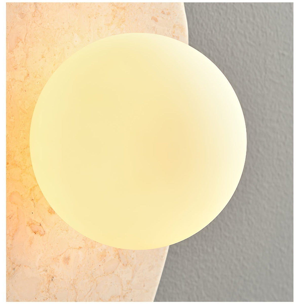 Kiezelvorm Rustiek Marmer Wandlamp