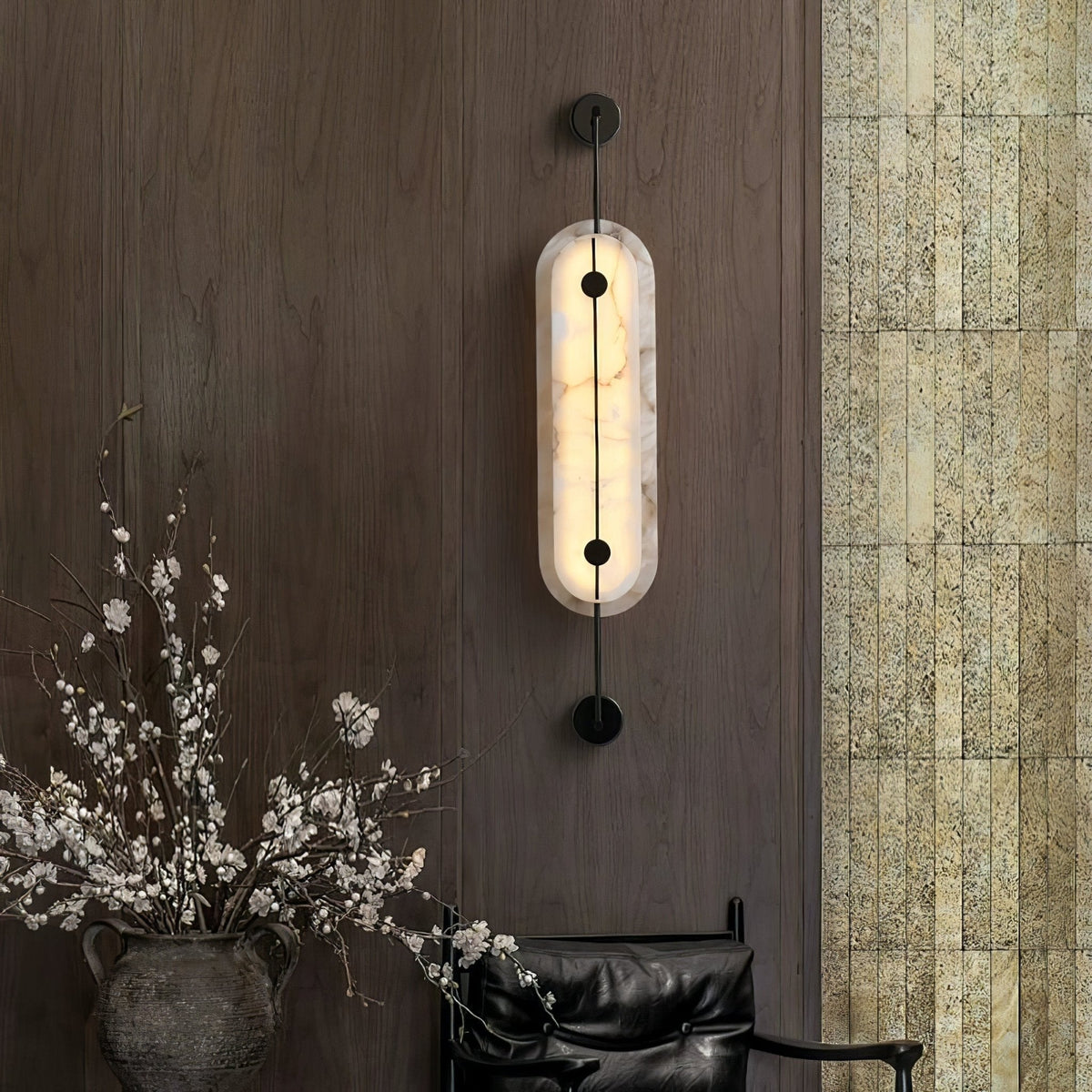Cudorel Oval Albast Wandlamp