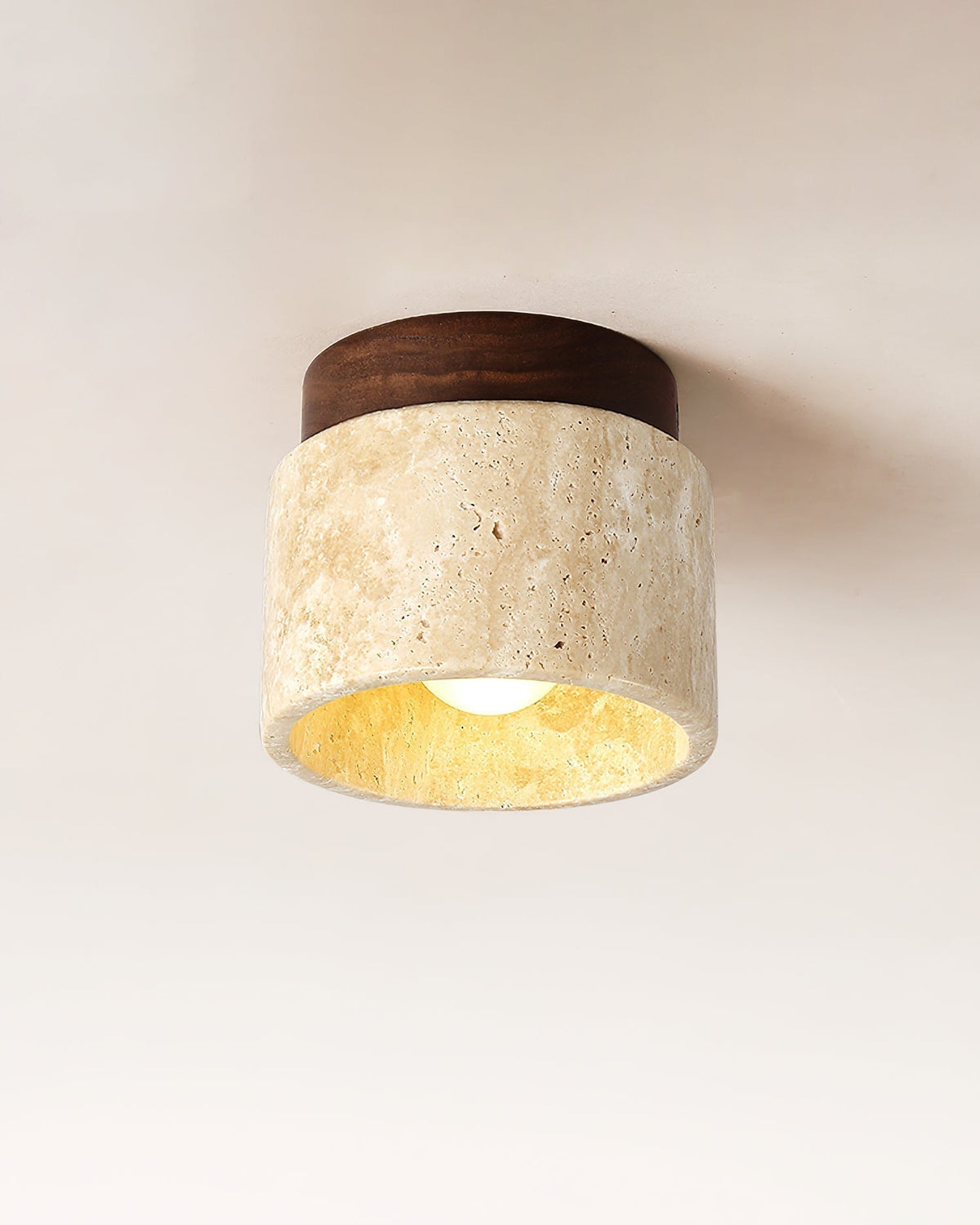 Lysaen Stone travertin plafondlamp