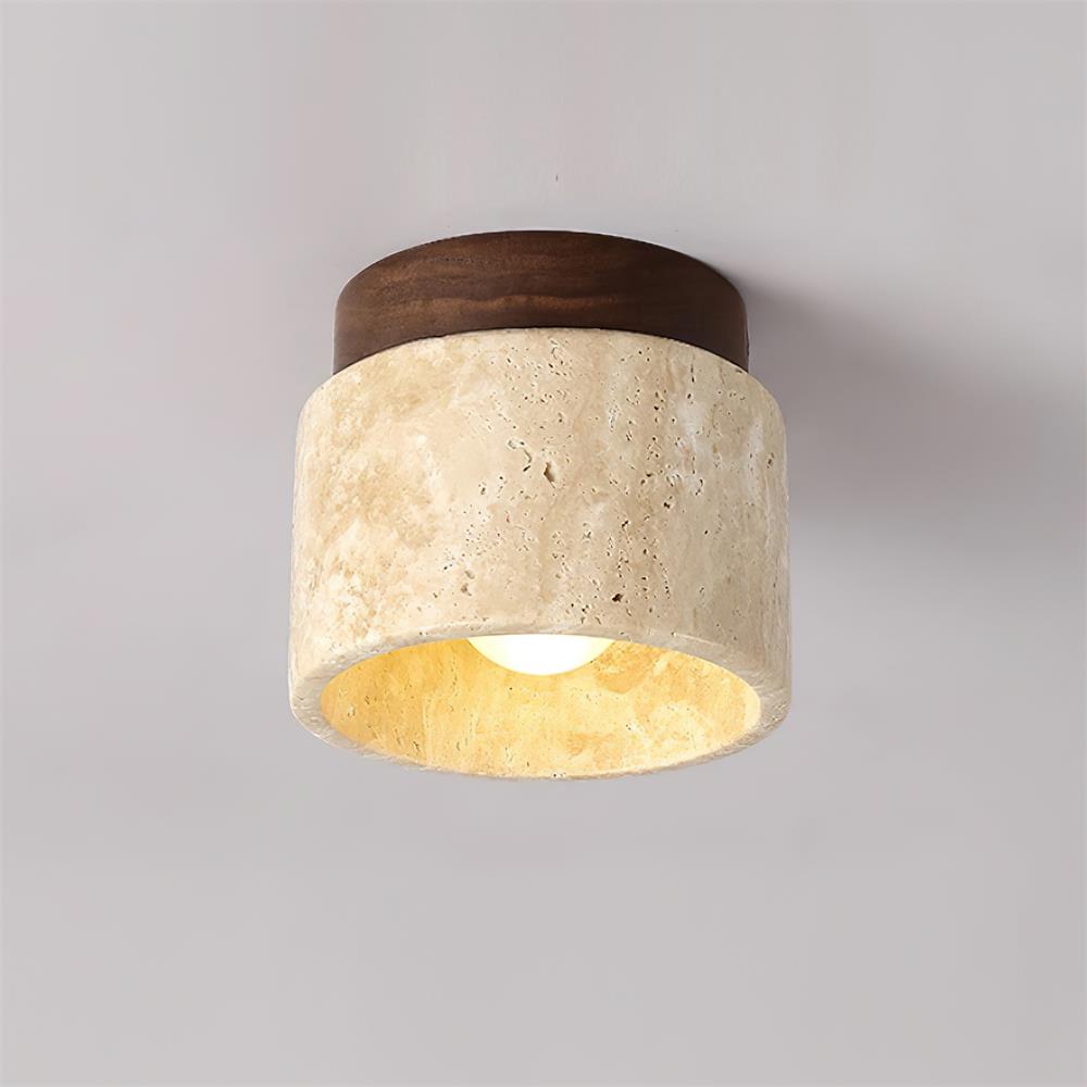 Lysaen Stone travertin plafondlamp