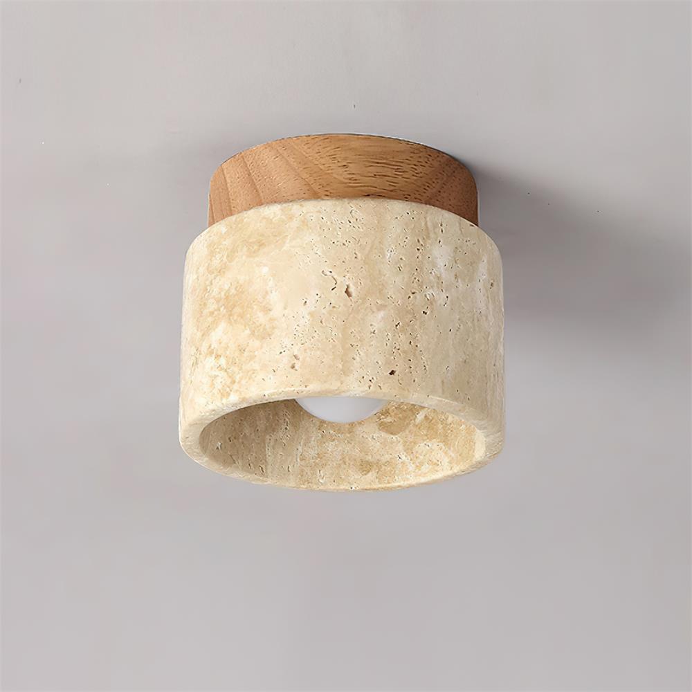 Lysaen Stone travertin plafondlamp