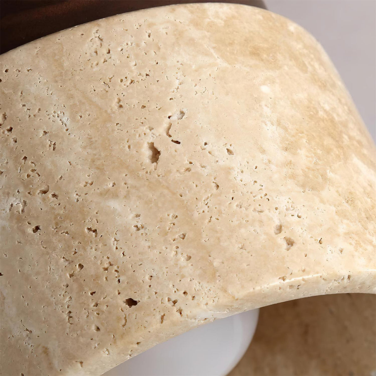 Lysaen Stone travertin plafondlamp