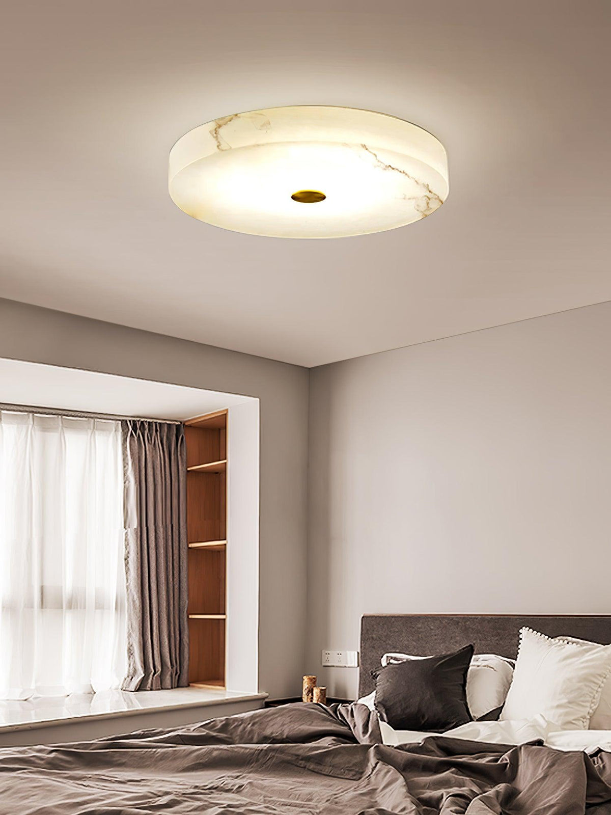 Euno plafondlamp albast
