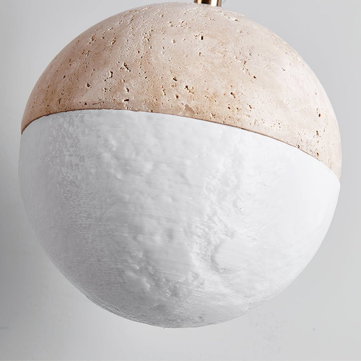 Vendrick hanglamp in geel travertin