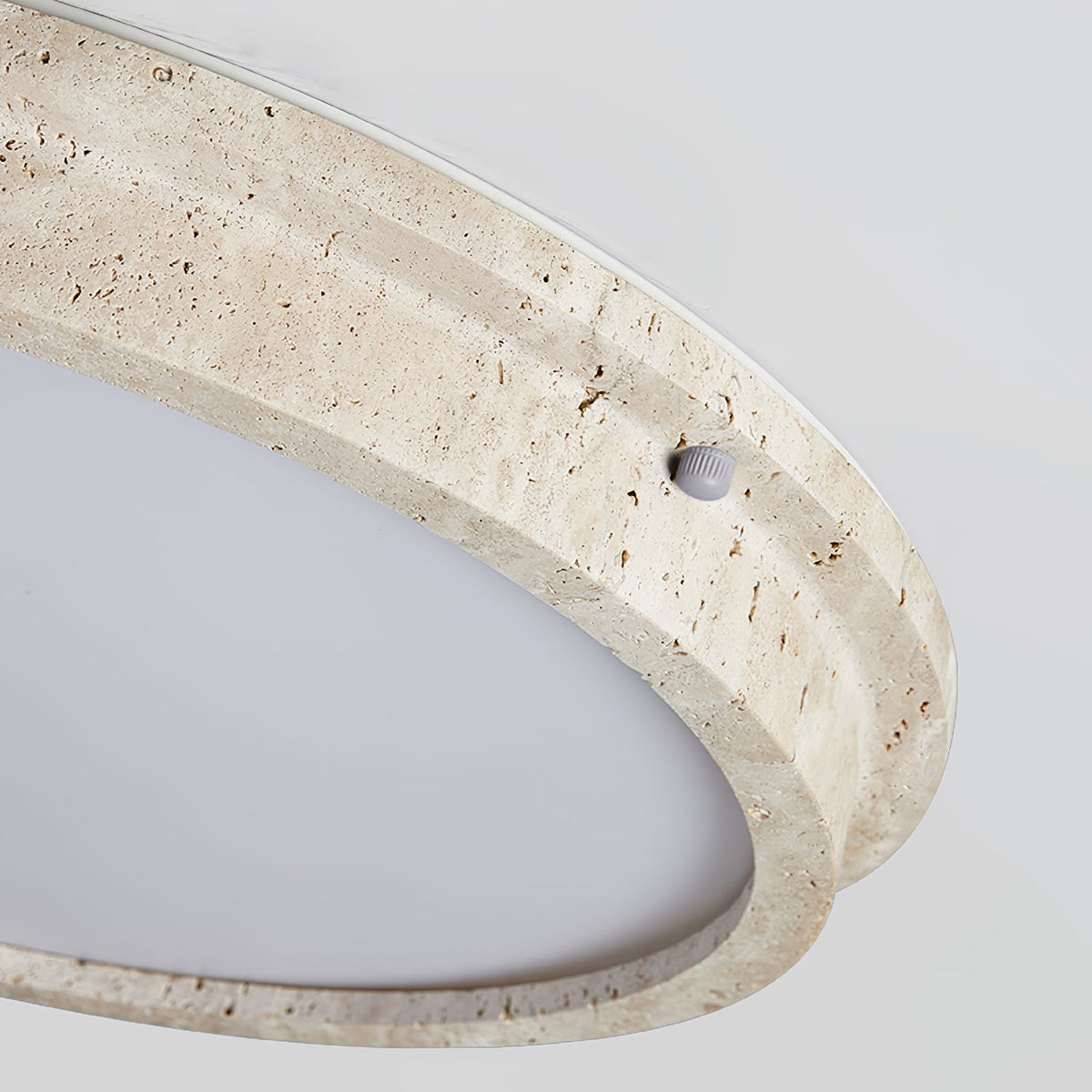 Altheion plafondlamp van geel travertin