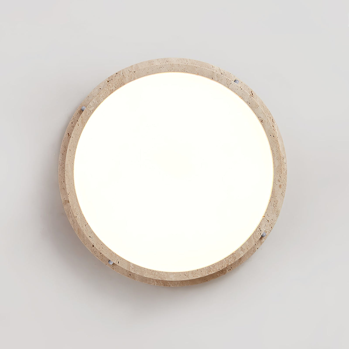 Altheion plafondlamp van geel travertin