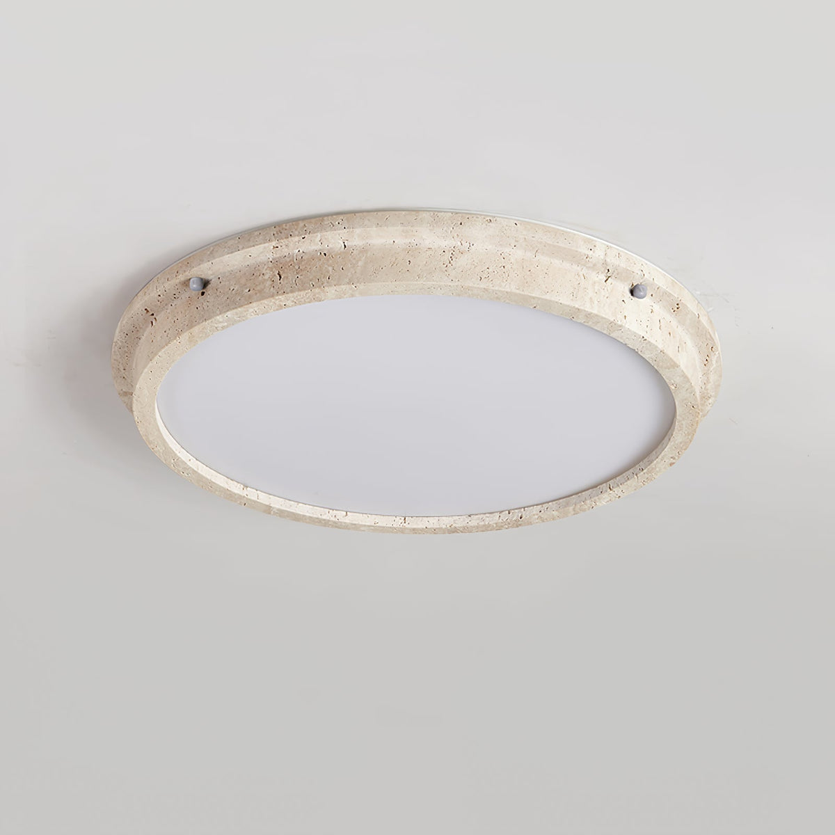 Altheion plafondlamp van geel travertin