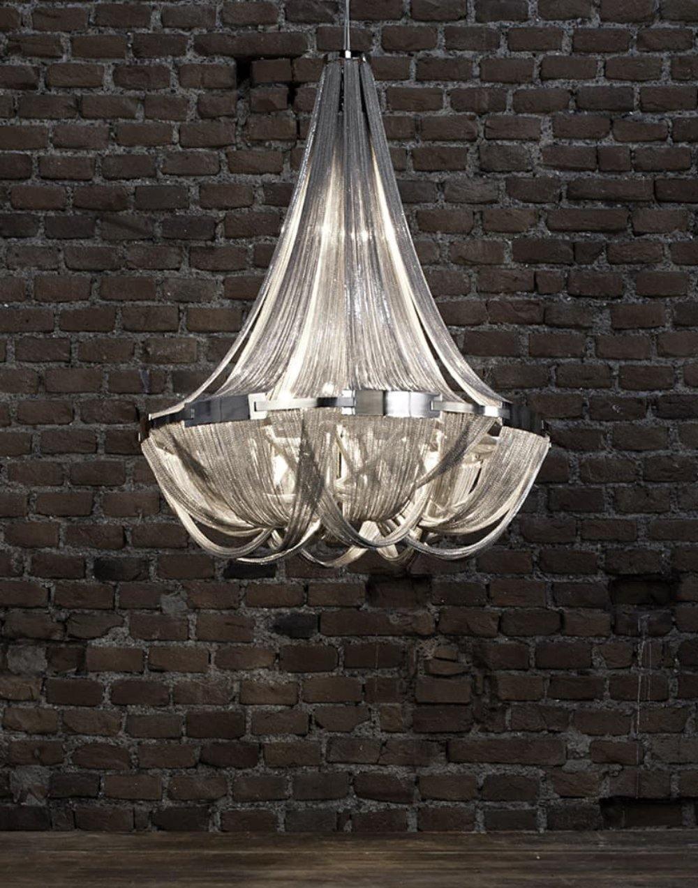 Zylen kroonluchter met aluminium ketting