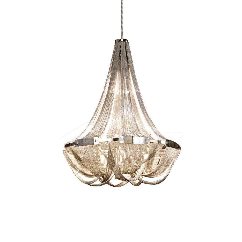 Zylen kroonluchter met aluminium ketting