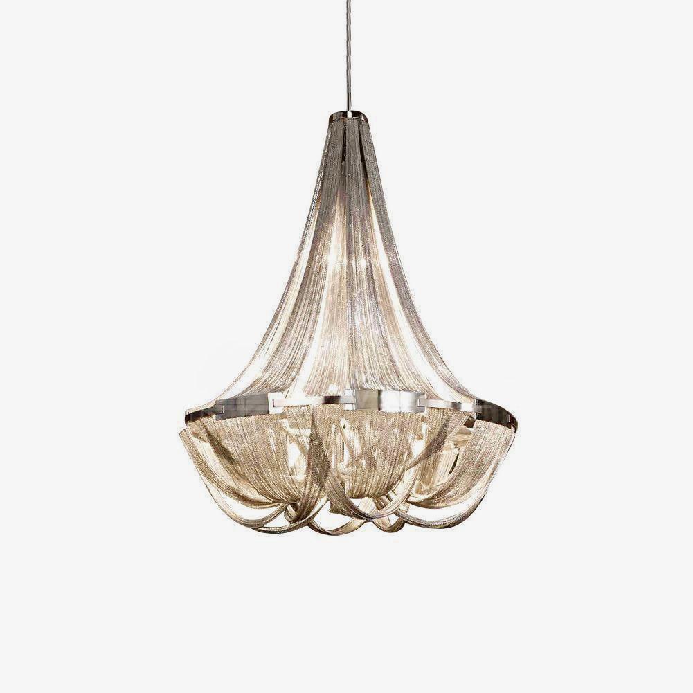 Zylen kroonluchter met aluminium ketting