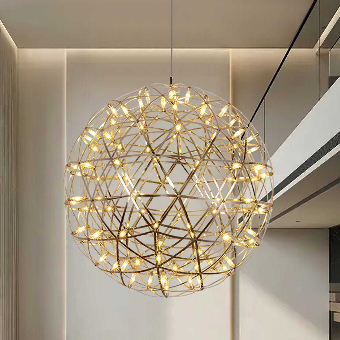 Delcourt Silver Spark Ball hanglamp
