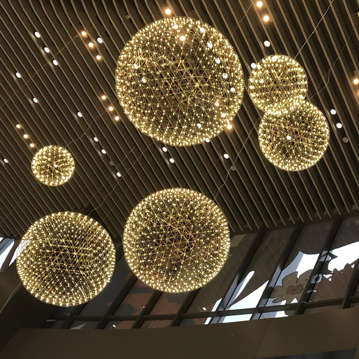 Sylvarin Goud Draad Cluster hanglamp Geometrisch Metaal Woonkamer