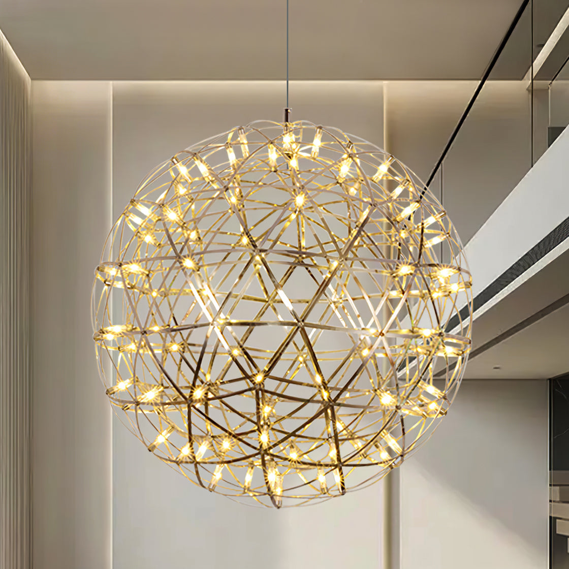 Delcourt Silver Spark Ball hanglamp