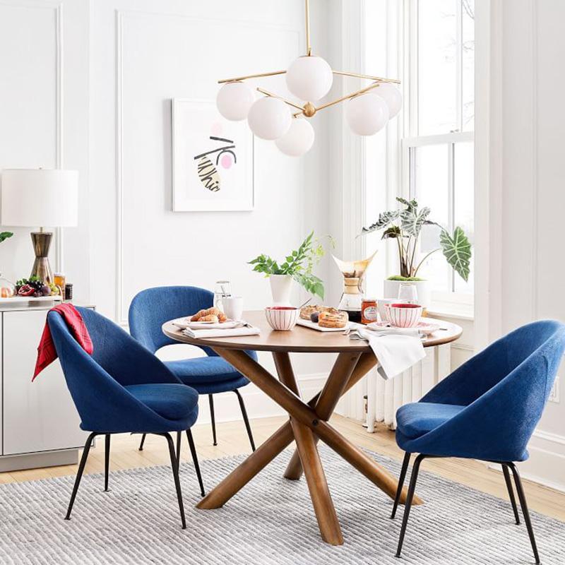 Casoella Kroonluchter met bolvormige kap en steel, moderne goudkleurige afwerking