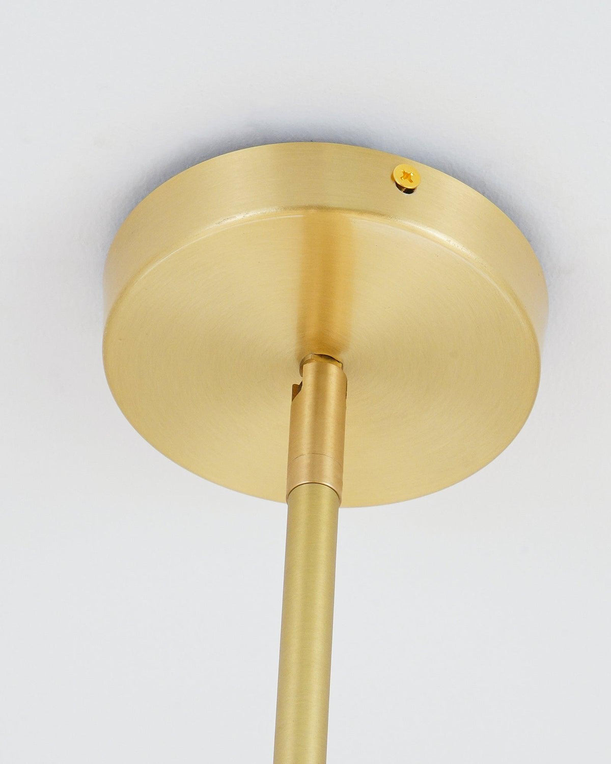 Casoella Kroonluchter met bolvormige kap en steel, moderne goudkleurige afwerking