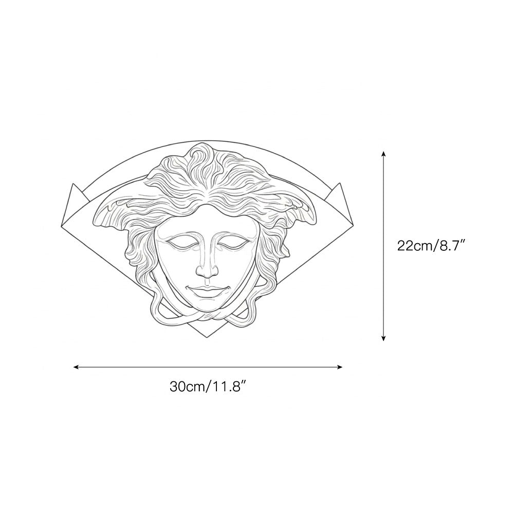 Sphinx messing wandlamp