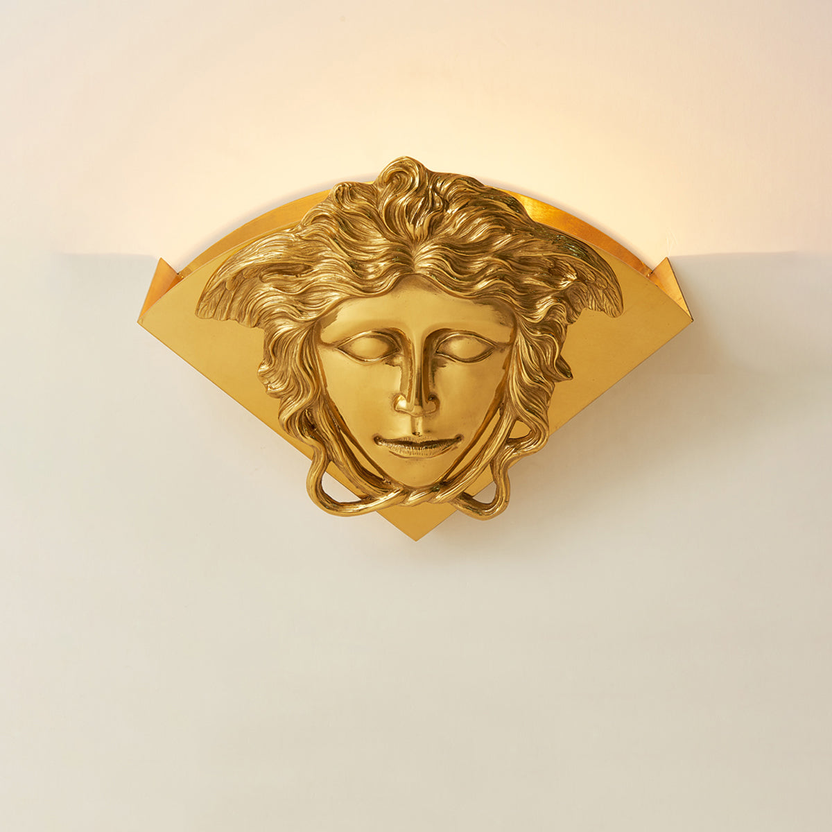 Sphinx messing wandlamp