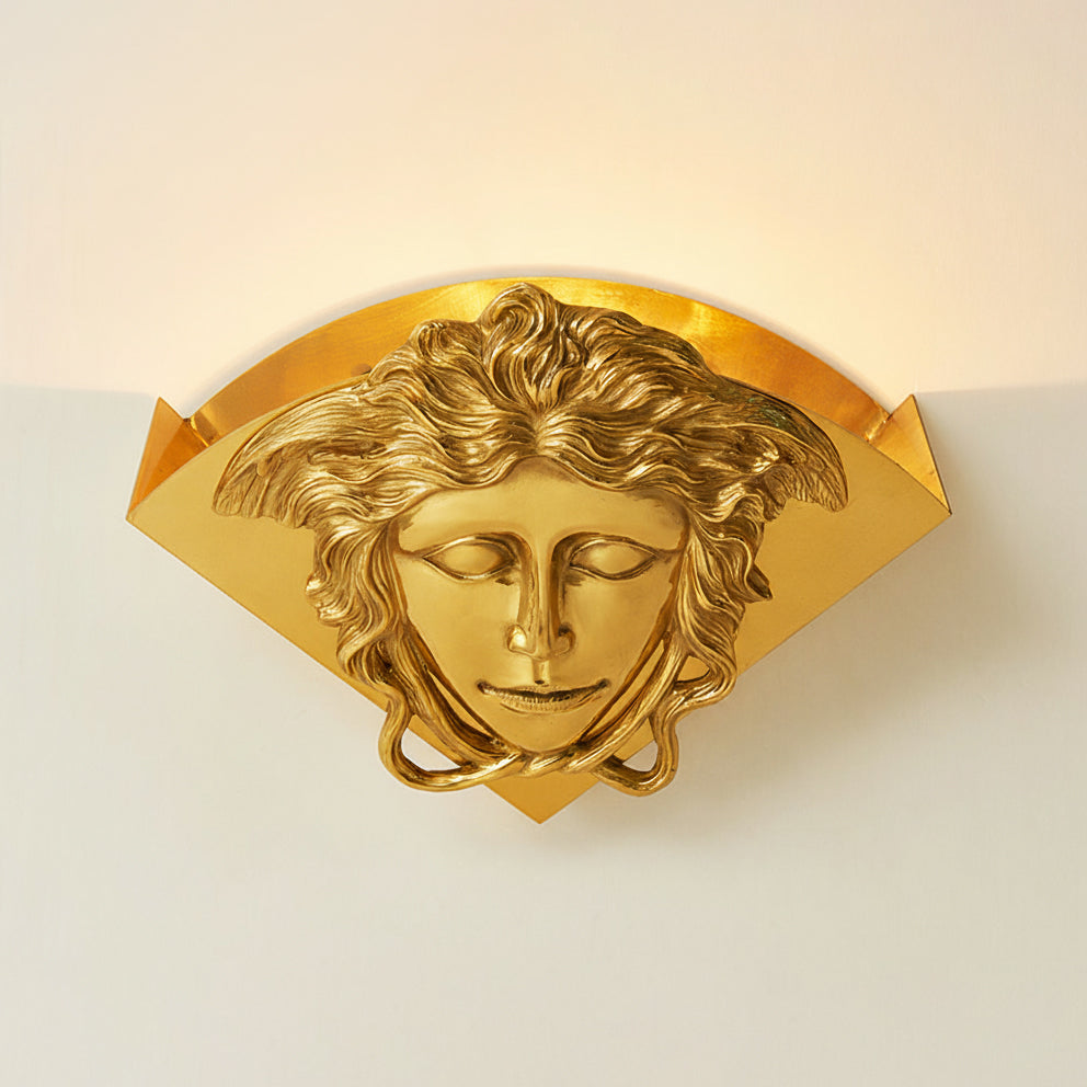 Sphinx messing wandlamp