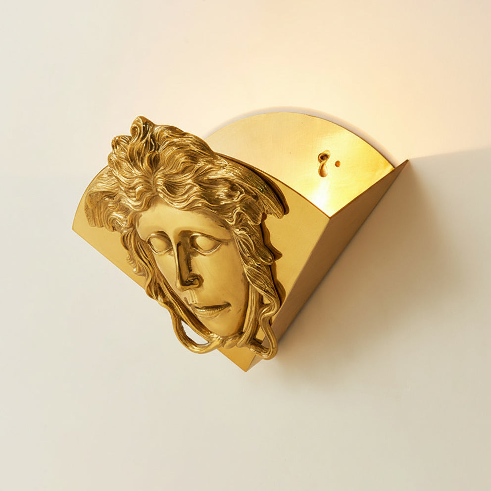 Sphinx messing wandlamp