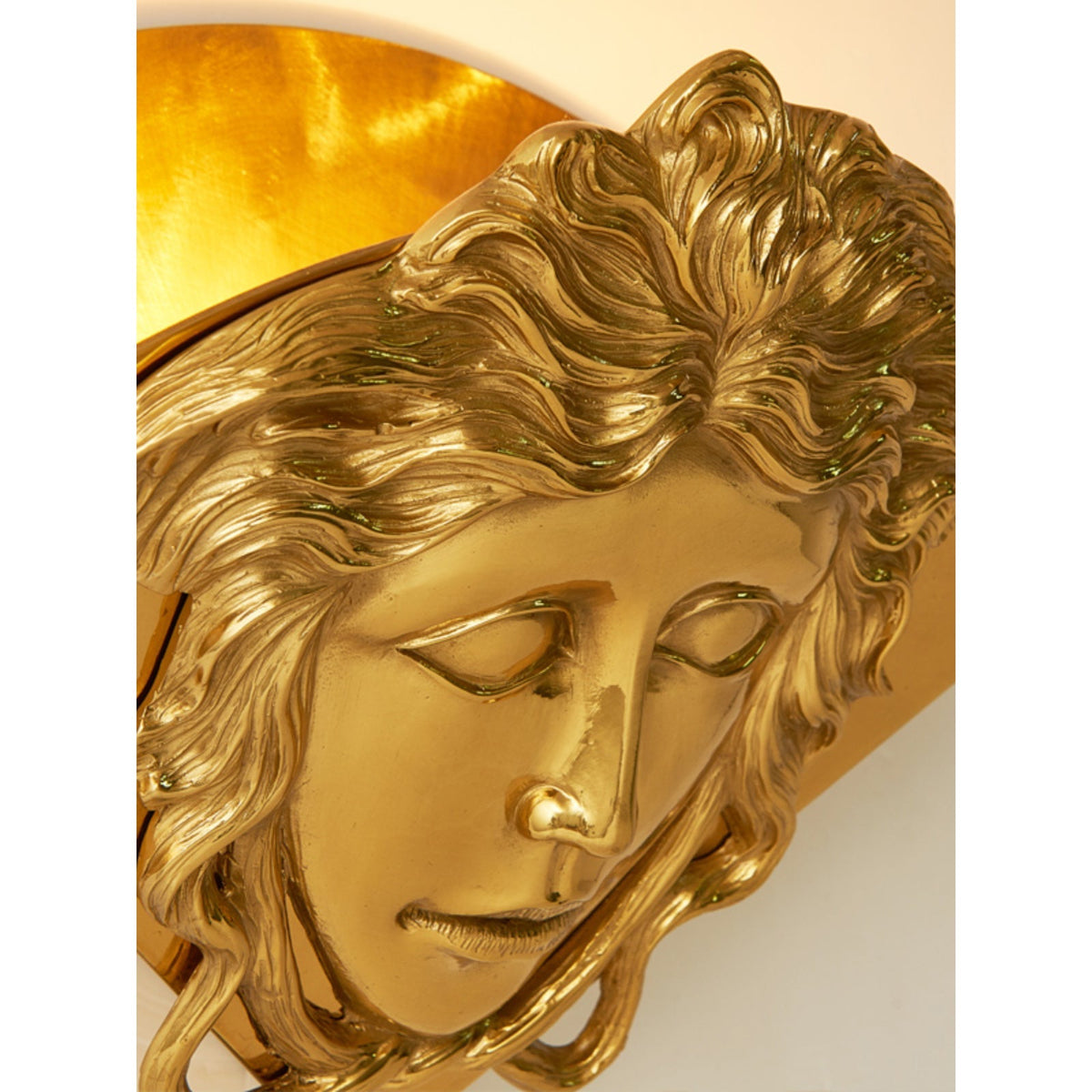 Sphinx messing wandlamp