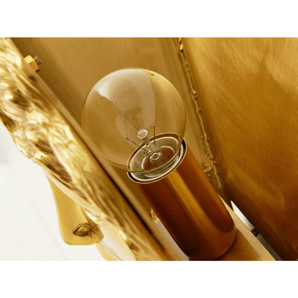 Sphinx messing wandlamp