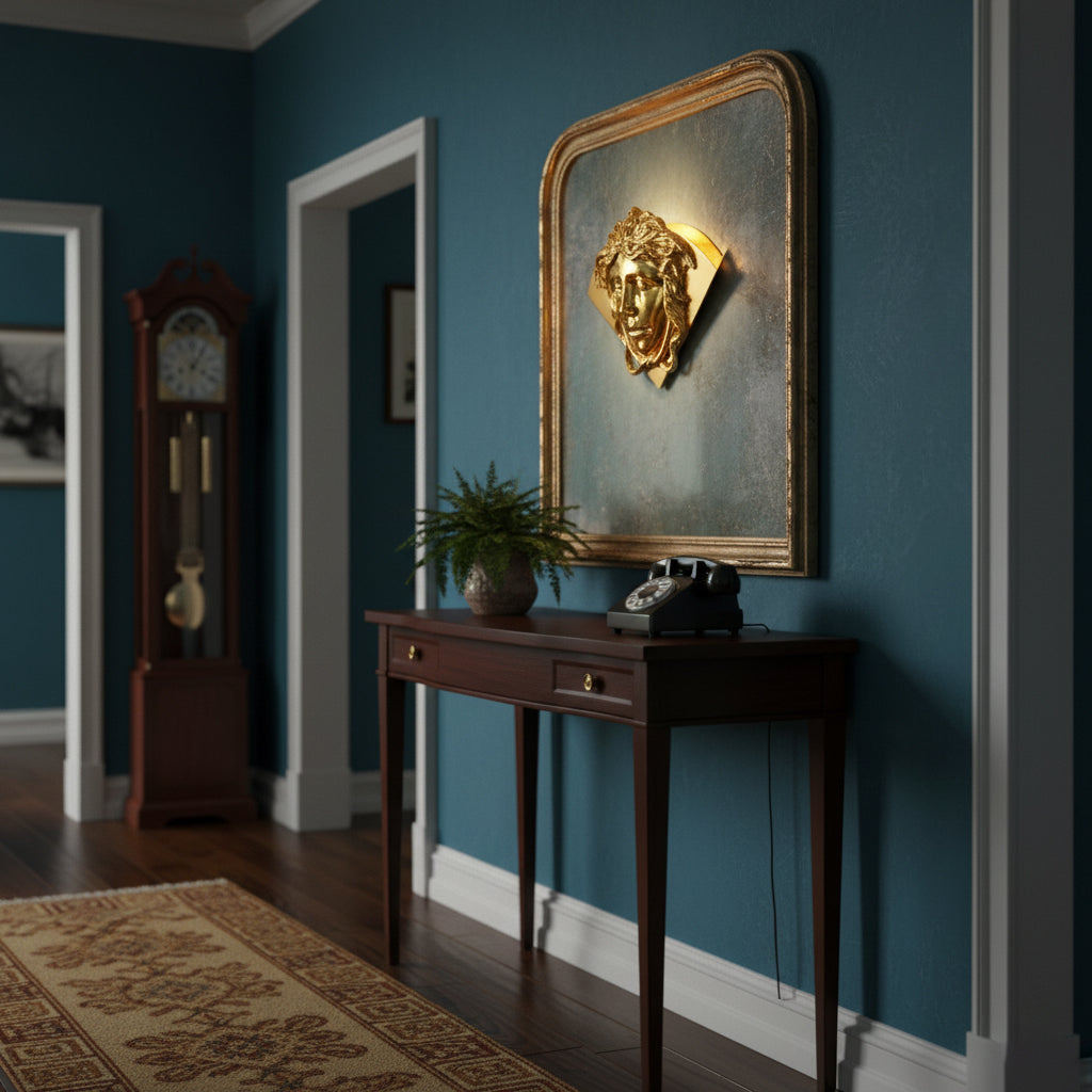 Sphinx messing wandlamp