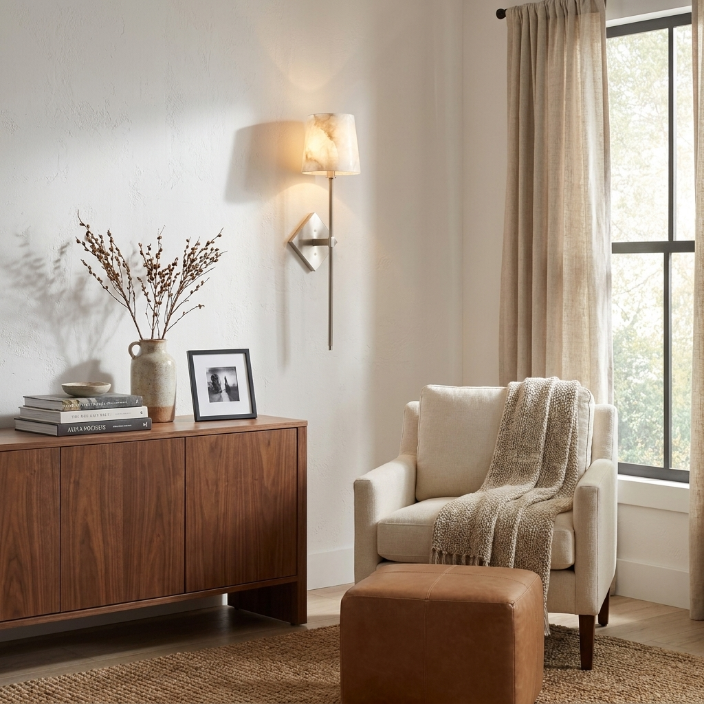 Davenwick albast wandlamp
