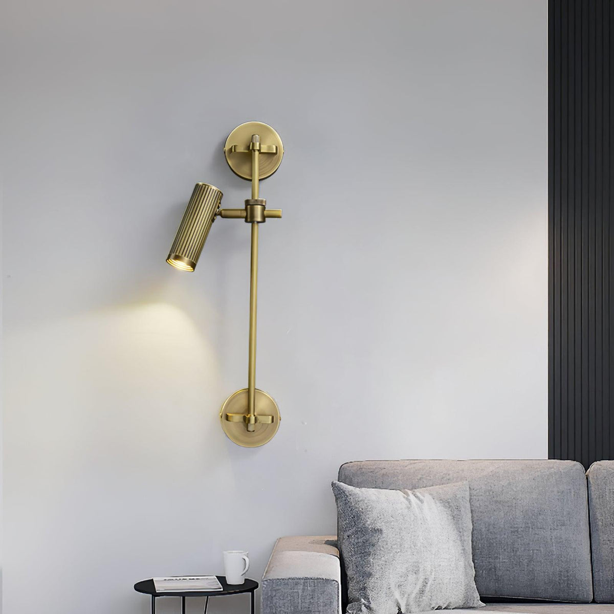 Kirixel wandlamp in messing