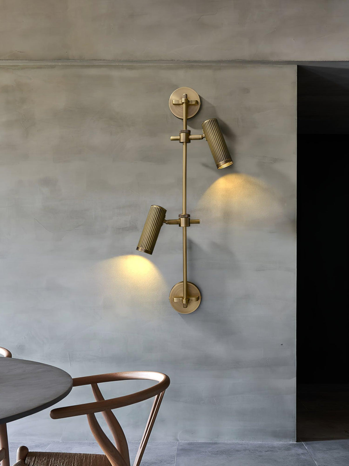 Kirixel wandlamp in messing