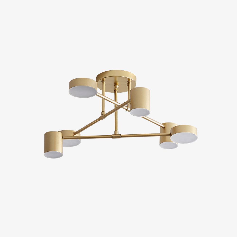 Sputnik plafondlamp goudkleurige afwerking