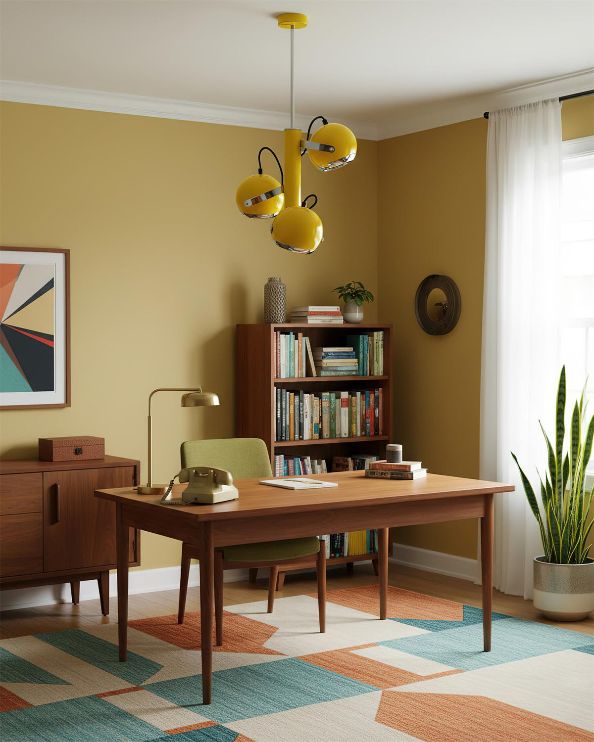 Sorenelle hanglamp Rood Metaal