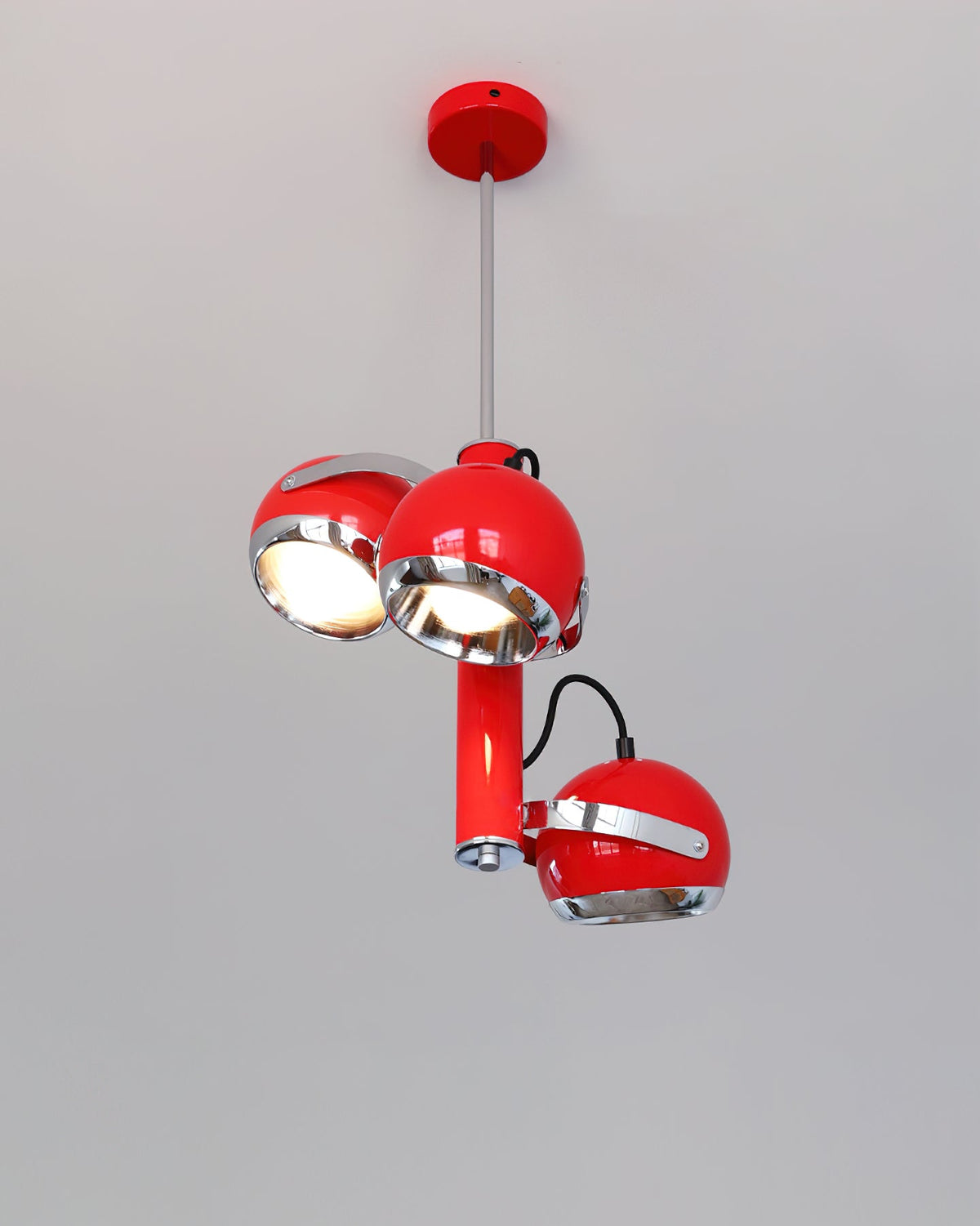 Sorenelle hanglamp Rood Metaal