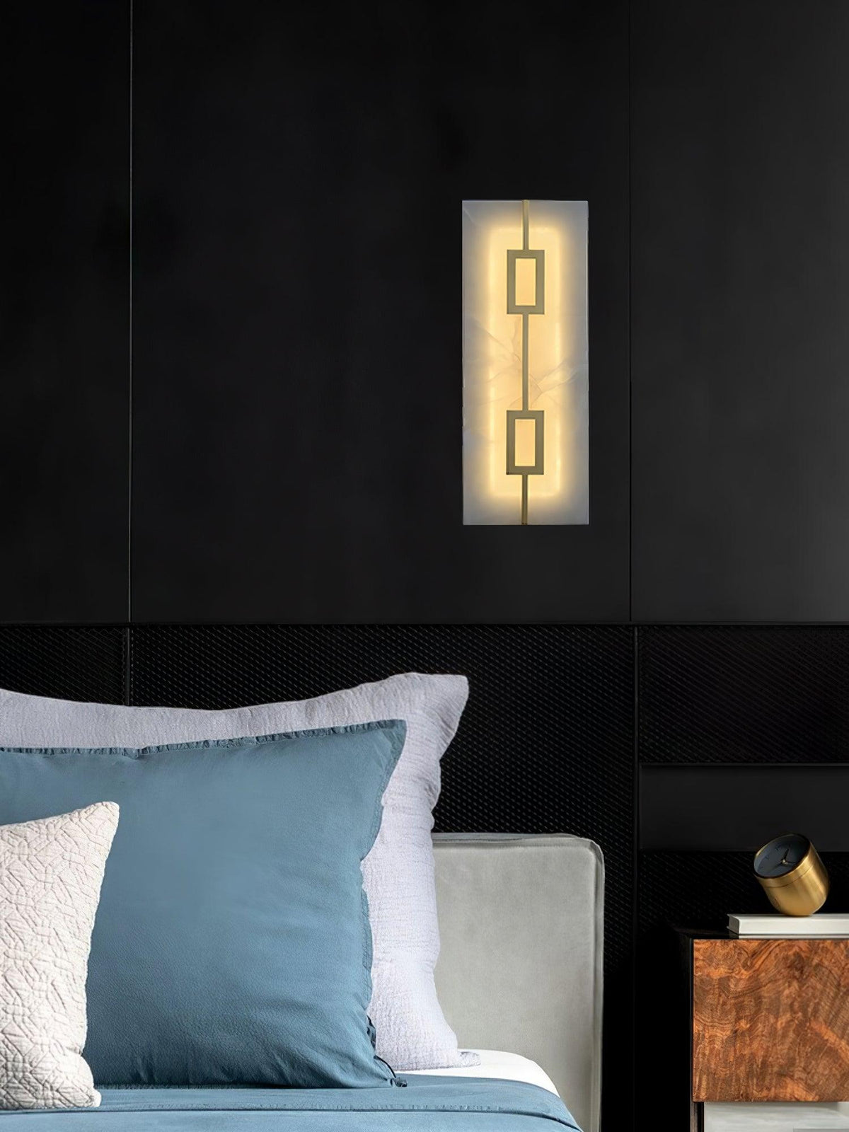 Alvelor geometrische wandlamp met albasten kap