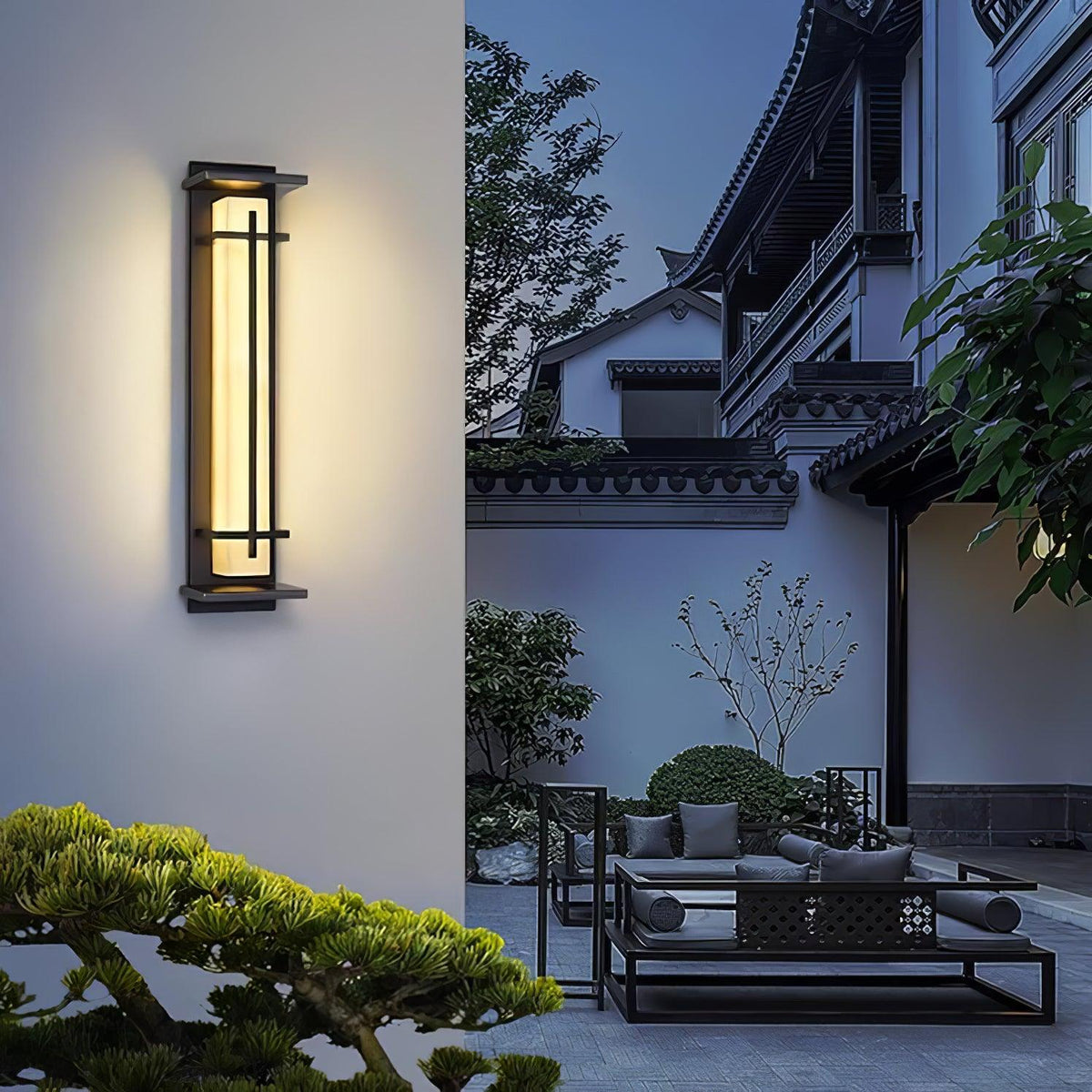 Marcell albast vierkante wandlamp