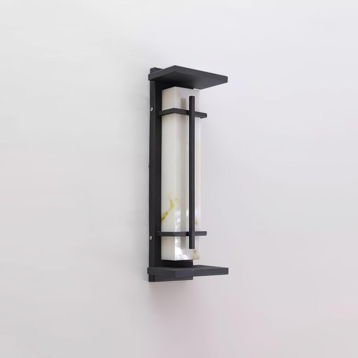 Avenirette vierkante waterdichte buitenwandlamp met imitatie van albast